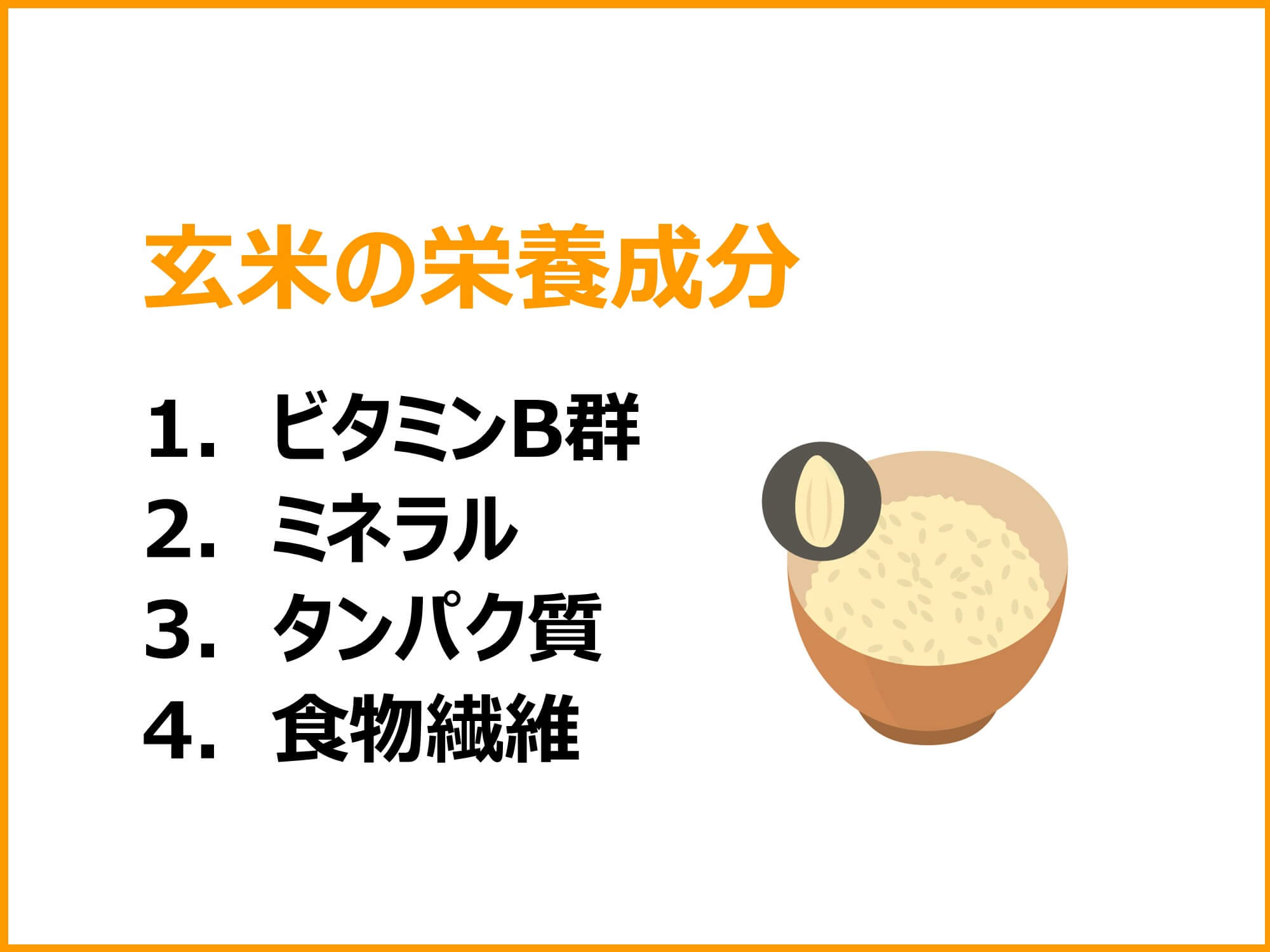 玄米の栄養成分