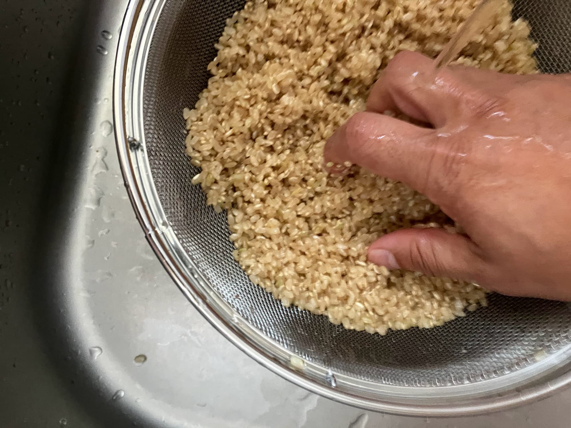玄米研ぎ方